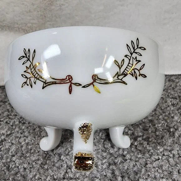 50th Anniversary Dish Trinket Box Candy Dish Lefton China Hand painted Japan - Picture 2 of 16